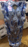 新品BOHEMIA捷克进口波西米亚水晶玻璃花瓶创意简约时尚插花客厅家居装饰台面红色蓝色紫色花瓶果盘 30CM浅蓝色花瓶【SAMBA系列】 晒单实拍图