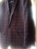 啄木鸟 小西服男新款春秋韩版修身帅气西装格子休闲秋冬加棉单西高端外套上衣 307黑色 2XL 实拍图