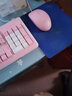 宏碁（acer）键盘 轻音设计 机械手感薄膜有线游戏背光发光台式电脑笔记本办公键盘鼠标 OKBOAO键盘+鼠标（白粉）无光 实拍图