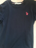 U.S. POLO ASSN.T恤男短袖男士纯棉t恤夏季白色小T恤休闲男打底衫父亲节 藏青 L 实拍图