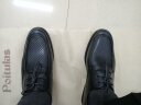 波图蕾斯男士镂空洞洞系带商务休闲皮鞋透气凉鞋男 P9839 黑色(凉鞋) 42 晒单实拍图
