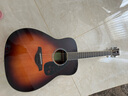 雅马哈（YAMAHA）FG830/FG850/FS830/FS850吉他初学者民谣单板学生木吉他电箱琴 FG830 烟棕亮光-41英寸原声款 实拍图