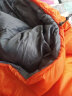 探路者(TOREAD)睡袋成人户外露营旅行冬季保暖室内单人可拼接双人午休隔脏睡袋TECCBK90764橘子橙/左 实拍图