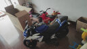 钻诗大号儿童电动摩托车3-7-10岁男女小孩宝宝充电两轮玩具新款摩托 高配蓝色+脚踩加速+12V电瓶 实拍图