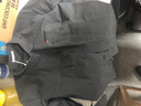 末真（MOZHEN）长袖衬衣男士百搭日系简约纯色上衣时尚外套休闲男装白色衬衫男潮 灰色 XL 实拍图