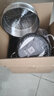 铿锵（KENGQ）316不锈钢汤锅加厚煲汤锅家用燃气电磁炉通用卤肉桶大容量高汤锅 全钢盖带蒸笼 22cm 实拍图