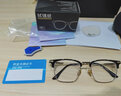 万新（WAN XIN） 近视眼镜防蓝光辐射非球面现片配眼镜框男女0-1500度配成品眼镜 来镜加工+升级镜框咨询客服 1.56多屏防蓝光镜片（近视薄） 实拍图