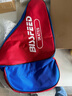 BISSFEED加厚专用轮滑包 儿童轮滑鞋袋子旱冰鞋三角单肩背包 成人男女溜冰鞋包运动斜挎包收纳袋 红蓝单肩包（儿童款） 实拍图