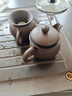祥业功夫茶具整套装家用茶盘简约客厅办公室会客羊脂玉陶瓷泡茶壶送礼 黑紫砂茶具配四方密胺盘10件套 实拍图