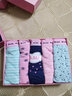浪莎（LangSha）女士内裤纯棉中腰女生短裤年轻少女三角裤春夏季潮 A款礼盒 5条 XL 码60-70kg 实拍图