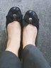 reemoor睿慕平底鞋2025秋冬新款平跟网红软底上班单鞋小香风 黑色 38 实拍图