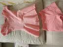 艾舞戈舞蹈服儿童女分体练功服套装女童芭蕾舞裙女孩跳舞中国舞服 藕粉-短袖（后背蝴蝶） 130 (身高125-135cm) 实拍图
