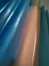 家菲窗帘遮光防晒隔热卧室罗马杆整套免打孔安装书房2024年新款遮光帘 湖蓝色+米色（现货速发） 墙宽1.1-1.6米(高2.0米2片含杆) 实拍图