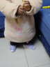 南极人儿童罩衣防水围裙秋冬季男女孩宝宝吃饭罩衣防脏灯芯绒婴儿反穿衣 杏色小兔子 110（建议4-6岁） 实拍图