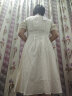 尚都比拉气质中长款旗袍改良版中国风连衣裙夏季小个子裙子 米白色 XL  晒单实拍图