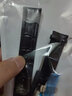 真皮手表带男女手表皮带表链配件针扣自动蝴蝶扣防水二层皮鳄鱼纹 黑色黑线++蝴蝶扣+银色 --22mm*l* 实拍图