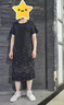 缇米媗胖妈妈夏装休闲连衣裙洋气中老年阔太太加肥加大码宽松裙子200斤 黑色 L 建议穿115斤以内 实拍图