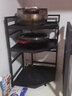 朝暮之家厨房置物架落地锅架多层收纳架子家用放锅夹缝转角储物架家居厨具 黑钻五角锅架【3层50cm高】 实拍图