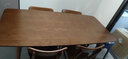 韵存家居 餐桌 实木餐桌 岩板餐桌 新中式北欧白蜡木餐厅长方形饭桌 白蜡木餐桌+餐椅*4  【1.4米亮光岩板桌面】 实拍图