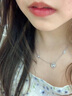 VTLS925纯银项链锁骨链女款新款吊坠轻奢高级感颈链生日情人节礼物 银项链+精美礼盒装 实拍图