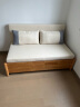 林氏家居 林氏木业客厅小户型沙发床折叠多功能简约新中式实木沙发床G076 【海绵款|选米白】大沙发床 实拍图