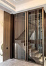 不锈钢屏风隔断新中式隔断花格金属格栅镂空雕花简约轻奢入户玄关 黄钛金拉丝无指纹 实拍图