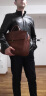 博迈伦（BOMAILUN）品牌美式公文包商务男士手提包植鞣皮复古多功能斜挎包真皮电脑包 棕色 40*12*29cm 晒单实拍图