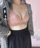 好奇蜜斯【寇莉】蕾丝小胸聚拢显大内衣女无钢圈性感纯欲法式胸罩文胸套装 干枯玫瑰色 80B 实拍图