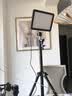神牛（Godox） P120C-P260C LED补光灯平板摄影灯直播网红主播灯可调色温摄像灯柔光灯美食婚庆打光摄像补光灯 【7】P120C补光灯+2000电池套装+灯架 实拍图