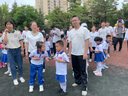 米子旗国潮风短袖t恤女2025新款夏季纯棉半袖宽松版情侣装男 黑字975左胸小 白色 3XL 150-160斤 实拍图