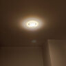 一极喜光筒灯led嵌入式家用客厅入户玄关水晶装饰孔灯网红走廊过道艺术灯 金色7W-（开孔7.5-8.8cm) 三色光(白光+暖光+自然光) 实拍图