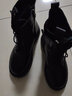 强人女靴侧拉链气质平跟马丁靴加绒保暖时尚女短靴 JDB263009 黑 36 实拍图