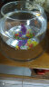诺摩（NOMOY PET）圆形鱼缸生态金鱼缸乌龟缸超白玻璃小型鱼缸办公室迷你小鱼缸 大号裸缸 实拍图