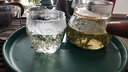 唐兴 耐热玻璃茶杯品茗杯大号主人杯锤目喝茶杯子木纹日式锤纹杯 木纹杯 1个 实拍图