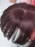 恒发 假发片女头顶补发片短发头顶稀少遮白发迷你真发补发一片式轻薄 大发量9*9(仿真头皮)深棕色 15cm 实拍图