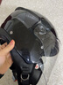 GSB摩托车头盔3C认证半盔男女用冬季保暖通勤踏板电动车头盔G268A 闪光黑配透明镜片+顺丰快递 XL（59-60头围） 实拍图