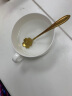 厨谧家用创意可爱花瓣甜品勺金樱花心形咖啡勺长柄搅拌勺冰淇淋勺子 金色樱花勺 长勺两只装 实拍图