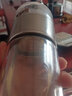 凌川 玻璃杯男女士时尚便携茶水分离泡茶杯双层耐热水杯花茶杯 本色 350ml 实拍图
