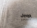 JEEP SPIRIT吉普短袖T恤男polo半袖新款男士夏季t恤衫商务休闲翻领上衣体恤纯 T118 浅灰 XL (125-140斤) 实拍图