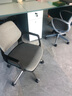 进奢办公椅电脑椅职员座椅转椅现代简约小巧家用椅子人体工学会议椅 黑框+灰色/移动脚 实拍图