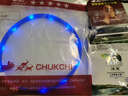 楚克奇（CHUKCHI）宠物狗项圈发光USB充电式LED电子项圈狗狗夜光脖圈中型颈圈防丢器 蓝色 M码周长约55CM 实拍图