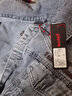 皮尔卡丹（pierre cardin）【潮流刺绣】夹克男夏季修身休闲商务宽松外套蓝色5XL 实拍图