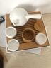 品茶客 全季酒店同款茶具套装陶瓷定窑哑光日式旅行茶具套装带茶盘  1壶2杯1方盘1竹罐 实拍图