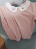 多妙屋女童长袖t恤春秋新款儿童打底衫大童棉薄秋衣女孩上衣洋气童装 常规 兔子 粉色 10209 120cm适合115-125cm 实拍图