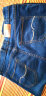 乔诗慧2条装 牛仔短裤男夏季薄款短裤弹力商务直筒宽松休闲马裤 6分-013浅蓝+021蓝色 32 (2尺5） 实拍图