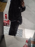 菲尼东爵春秋款假两件连帽外套男套装ins原宿韩版潮流夹克套装港风外套 卡其加绒+长袖+灰色加绒裤+项链 L (建议110-125斤) 实拍图
