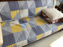 菲·诗·卡（FISKAS） 四季通用沙发垫北欧简约天然全棉套罩巾布艺套装通用组合坐垫子 染卡 70*150cm 实拍图