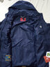 骆驼（CAMEL）三防冲锋衣户外登山服防水防风防污三合一保暖时尚运动外套 A9W214119X，墨蓝，男 S 实拍图