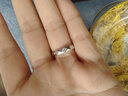 我爱钻石网钻石情侣款对戒K金婚戒结婚订婚钻戒男女铂金戒指情人节礼物 对戒（女）约3分 实拍图