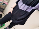 柯帛 新款瑜伽服大码运动套装女晨跑训练宽松健身服修身显瘦束腿裤 香芋紫三件套 L （100-120斤） 实拍图